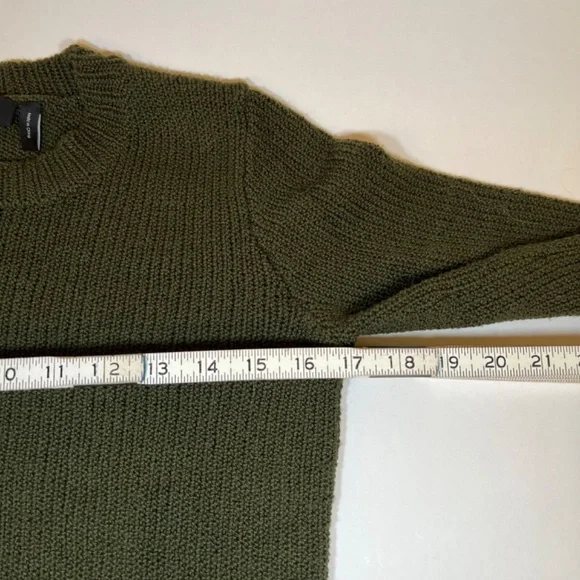 Theory Womens Black Cable Knit Wool Crew Neck Pullover Sweater Top Size P - Picture 7 of 10